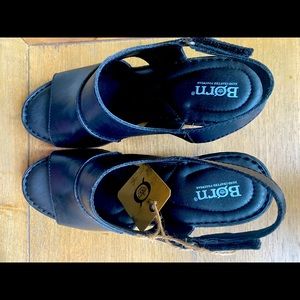 Born Sling Black Wedge